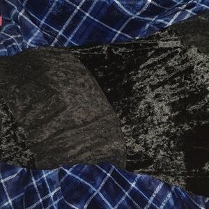 Cosmic Aura Black Lace & Velvet Mermaid Skirt